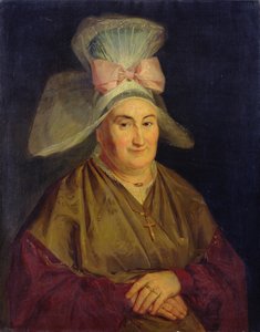 Ritratto di una donna con un cappello della Normandia